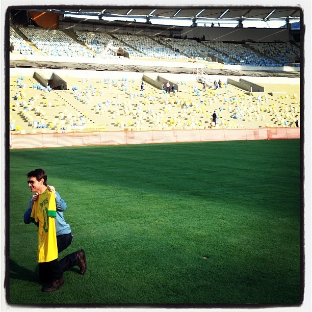 Tom Cruise no Maracanã (Foto: Instagram) Tom Cruise no Maracanã (Foto: Instagram)