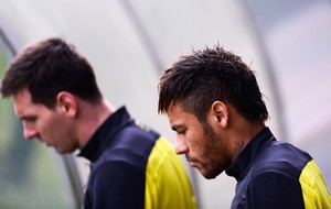 Barcelona treino Messi e Neymar (Foto: Getty Images) Barcelona treino Messi e Neymar (Foto: Getty Images)