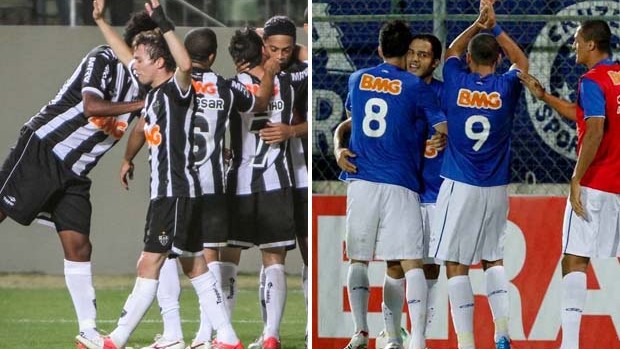 Montagem Atlético-MG e Cruzeiro (Foto: Montagem Globoesporte.com)