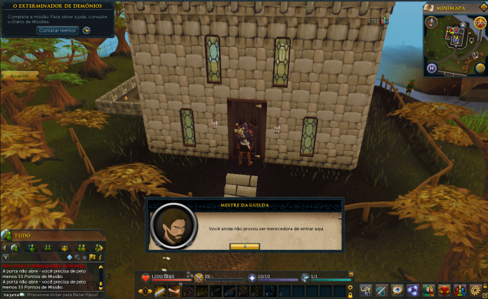 Runescape: entrar em uma guilda é importante, mas não fácil. (Foto: Reprodução/Paulo Vasconcellos)