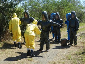 Armas químicas nucleares (Foto: Batalhão DQBN/Divulgação)