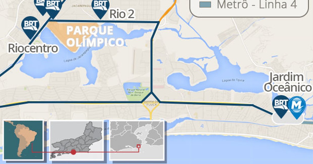 G1 - Como Chegar Ao Parque Olímpico Para A Olimpíada 2016 - Notícias Em ...