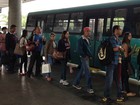Seis linhas de ônibus ficam suspensas (Fernanda Burigo/G1 SC)