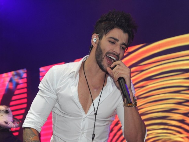 Gusttavo Lima se apresenta em boate em São Paulo (Foto: Thiago Duran/ Ag. News)