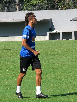 neymar santos treino (Foto: Marcelo Hazan / Globoesporte.com)