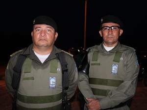 Coronel Márcio Oliveira e coronel Alberto Menezes (Foto: Ellyo Teixeira/G1) Coronel Márcio Oliveira e coronel Alberto Menezes (Foto: Ellyo Teixeira/G1)