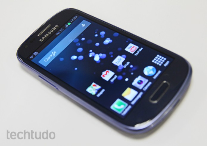 Galaxy S3 mini roda o Android 4.1.2 Jelly Bean (Foto: Marlon Câmara/TechTudo) Galaxy S3 mini roda o Android 4.1.2 Jelly Bean (Foto: Marlon Câmara/TechTudo)