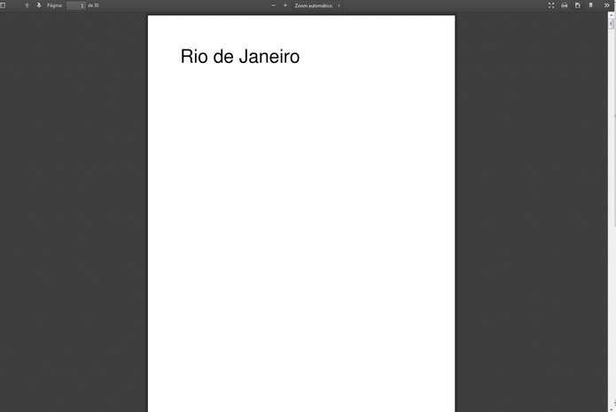 E-book 'Rio de Janeiro' criado. Escolha entre imprimir ou fazer o download na aba superior (Foto: Reprodução/Carol Danelli) E-book 'Rio de Janeiro' criado. Escolha entre imprimir ou fazer o download na aba superior (Foto: Reprodução/Carol Danelli)