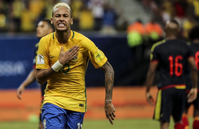 Neymar Brasil x Colombia (Foto: EFE)