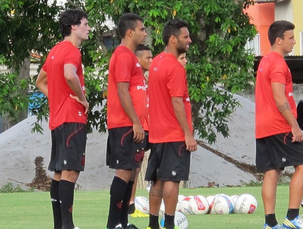 Renato Santos e Ibson Flamengo treino (Foto: Richard Souza)