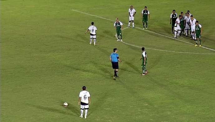 Globo FC x Alecrim, no Estádio Barretão, em Ceará-Mirim (Foto: Reprodução/Inter TV Cabugi)