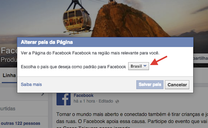 Acessando a lista de países que uma página gera conteúdos específicos no Facebook (Foto: Reprodução/Marvin Costa)