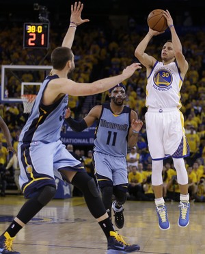 Stephen Curry Warriors x Grizzlies NBA - AP (Foto: AP)