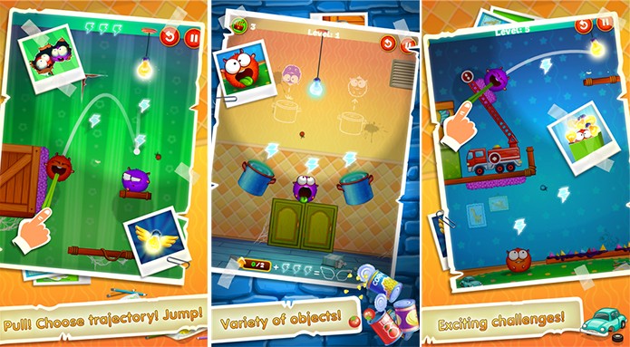 Lightomania é um divertido game onde você deve arremessar criaturinhas (Foto: Divulgação/Windows Phone Store)