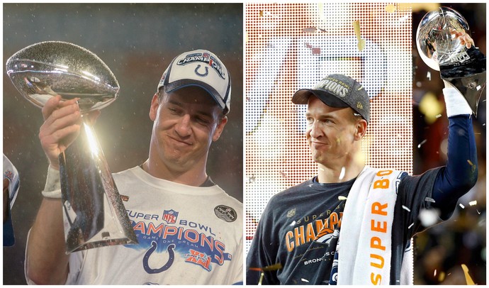 Peyton Manning - Indianapolis Colts 2007 e Denver Broncos 2016 (Foto: Getty Images/Reuters)