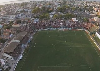 Estádio do São Paulo-RS, Aldo Dapuzzo, em Rio Grande (Foto: Reprodução / RBS TV)