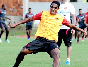 Cleber Santana treino Flamengo (Foto: Alexandre Vidal / Fla Imagem)