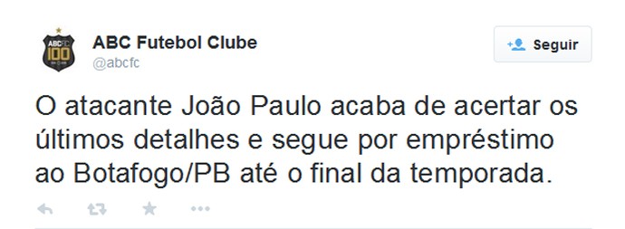 abc, joão paulo, twitter (Foto: Reprodução / Twitter)