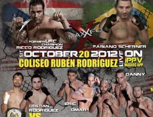 Ricco Rodriguez x Fabiano Pega-Leve MAXX FC MMA (Foto: Reprodução/ Facebook)