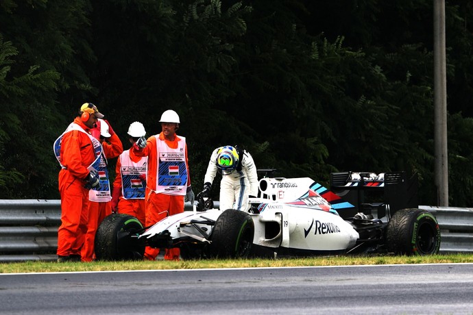 Felipe Massa bateu no treino classificatório para o GP da Hungria (Foto: Getty Images)
