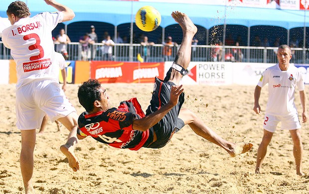 partida do Flamengo e Lokomotiv  pelo II Mundialito de Clubes de futebol de areia (Foto: William Lucas / Inovafoto)