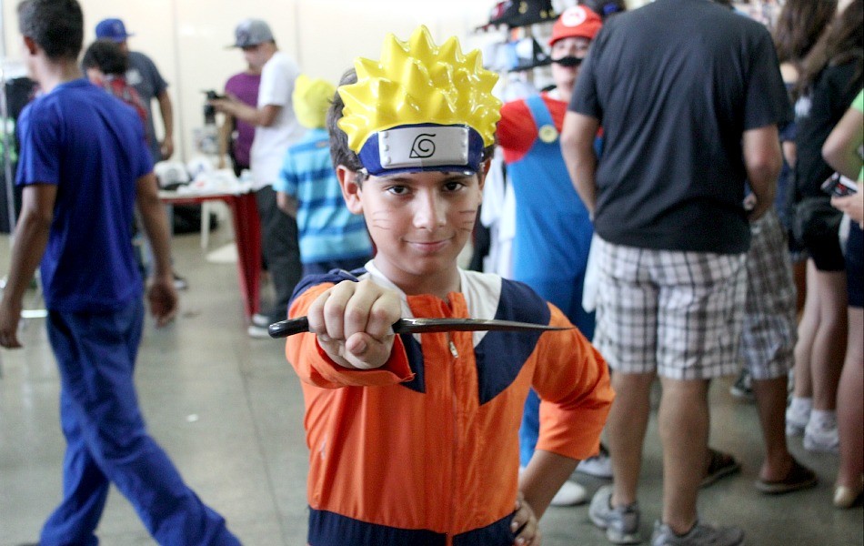 Naruto compareceu ao primeiro dia do 2º Anime Jungle Party (Foto: Tiago Melo/G1 AM)