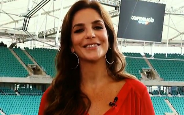 Ivete Sangalo, Fonte Nova (Foto: Reprodução/SporTV) Ivete Sangalo, Fonte Nova (Foto: Reprodução/SporTV)