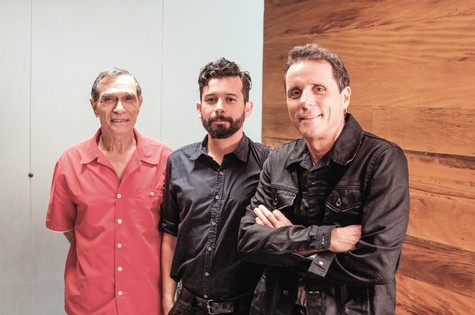 Jorge Mautner, João Paulo Cuenca e Tony Belotto (Foto: Fabiano Cafure)