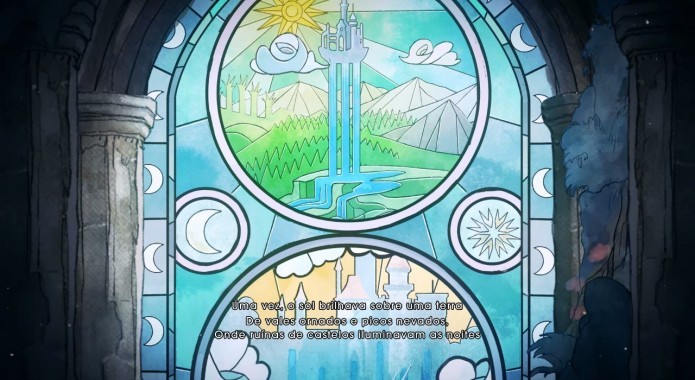 Child of Light: história é contada como se fosse um livro de contos da fadas (Foto: Reprodução/Paulo Vasconcellos)