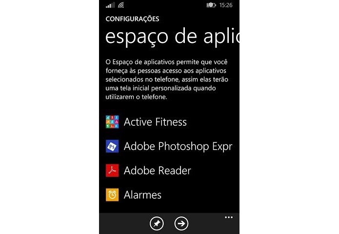 Insira os apps a serem liberados (Foto: Reprodução/Thiago Barros)
