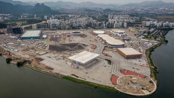 Parque Olímpico obras Rio 2016 (Foto: André Motta/Heusi Action/Brasil2016.gov.br)