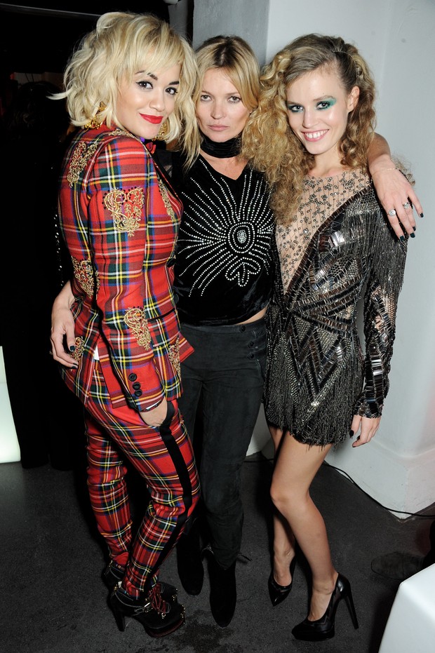 Rita Ora, Kate Moss e Georgia May Jagger em festa em Londres, na Inglaterra (Foto: David M. Benett/ Getty Images)