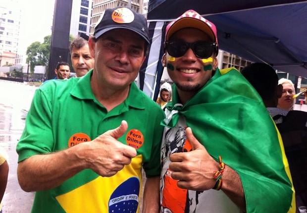 Paulinho da Força durante protestos em São Paulo (Foto: reprodução/facebook)