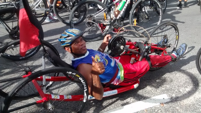 Vou de Bike: Gilvan Andrade de Lima participa de provas de ciclismo e aprovou a iniciativa (Foto: Expedito Madruga)