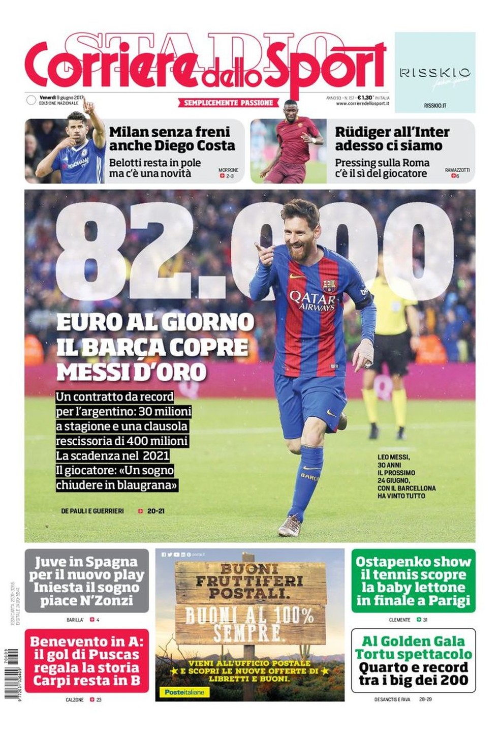 Capa do jornal Corriere dello Sport (Foto: Reprodução)