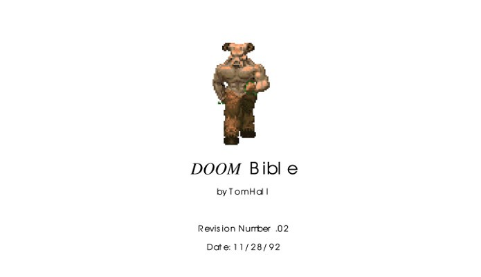 Bíblia sobre o jogo Doom foi cancelada, mas ideias foram usadas em outros jogos (Foto: Reprodução / Doomworld)