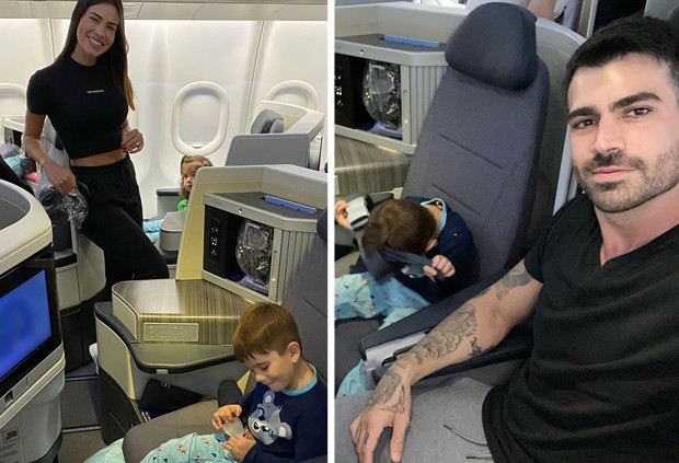 Adriana Santanna e Rodrigão com os filhos Linda e Rodrigo (Foto: Reprodução/Instagram) Adriana Santanna e Rodrigão com os filhos Linda e Rodrigo (Foto: Reprodução/Instagram)