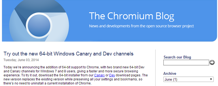 Google anunciou novo browser (Foto: Reprodução/Chromium Blog)