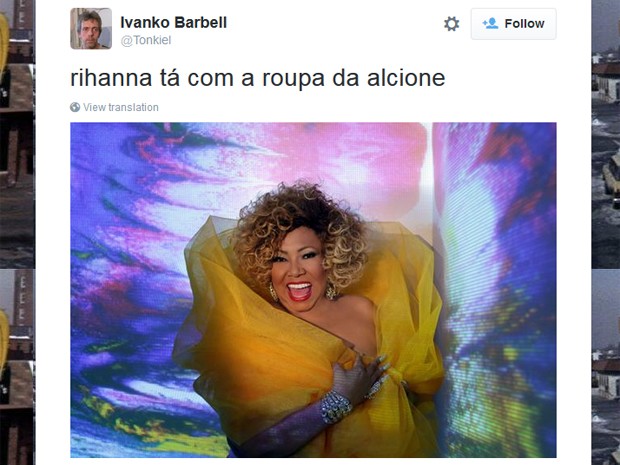 Meme da Rihanna no Rock in Rio (Foto: Reprodução/Twitter)