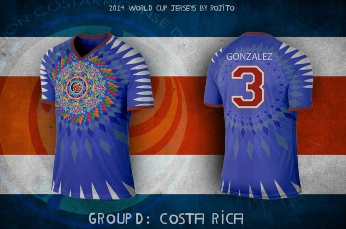 Blog da Copa - design camisa da Costa Rica