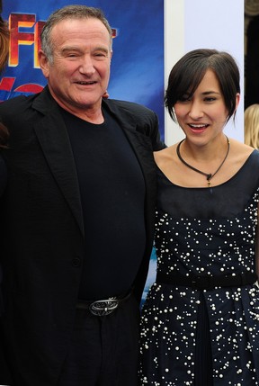 Robin Williams e a filha Zelda (novembro de 2011 - foto de arquivo) (Foto: Frederick J. Brown/ AFP)