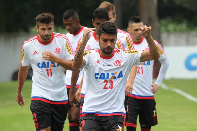 Eduardo da Silva Treino do Flamengo (Foto: Gilvan de Souza / Flamengo)