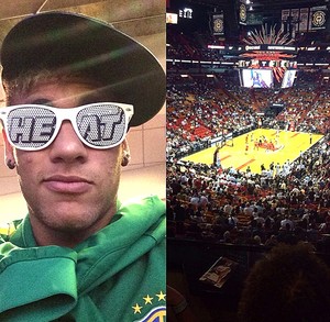 Neymar Partida Miami Heat (Foto: Reprodução / Instagram)