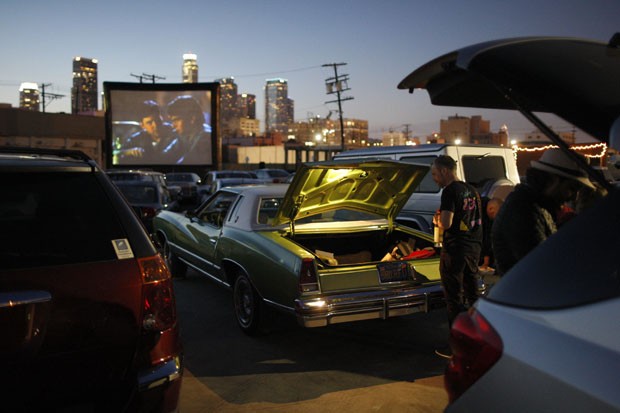 Drive-in a moda antiga em Los Angeles (Foto: David McNew/Getty Images/AFP)