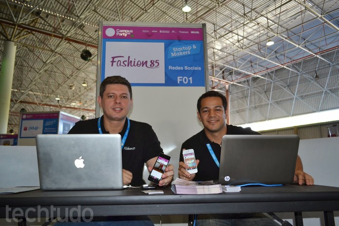 Dupla do Fashion85 é de Fortaleza, Ceará, e investiu em moda para inovar (Foto: TechTudo/Melissa Cruz) Dupla do Fashion85 é de Fortaleza, Ceará, e investiu em moda para inovar (Foto: TechTudo/Melissa Cruz)