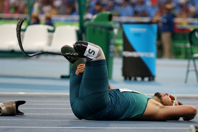 Revezamento 4x100m brasil paralimpiada Alan Fonteles (Foto: Fernando Maia/MPIX/CPB)