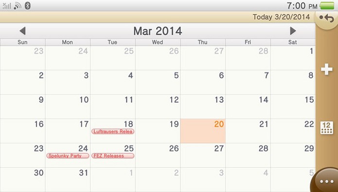 Aplicativo de calendário pode ser útil para dividir eventos com amigos da PSN ou datas de lançamento de jogos (Foto: PlayStation Blog)