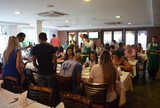 Elenco e comissão técnica comemoram título em churrascaria da cidade