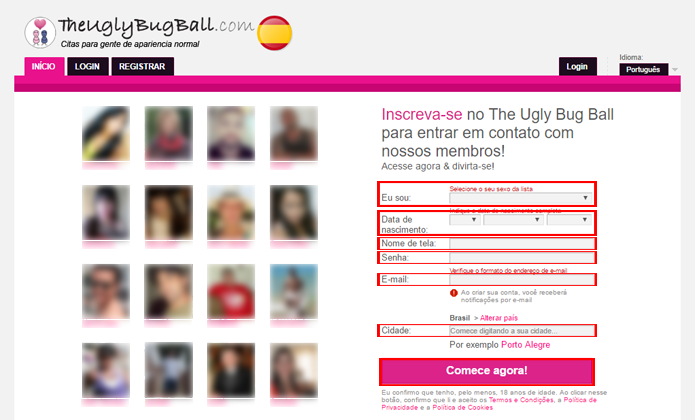 Perfil na rede social pode ser criado em poucos minutos (Foto: Reprodu&ccedil;&atilde;o/The Ugly Bug)