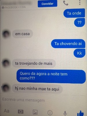 Professor troca mensagem em rede social com adolescente em Inhumas, Goiás (Foto: Reprodução/ Polícia Civil)